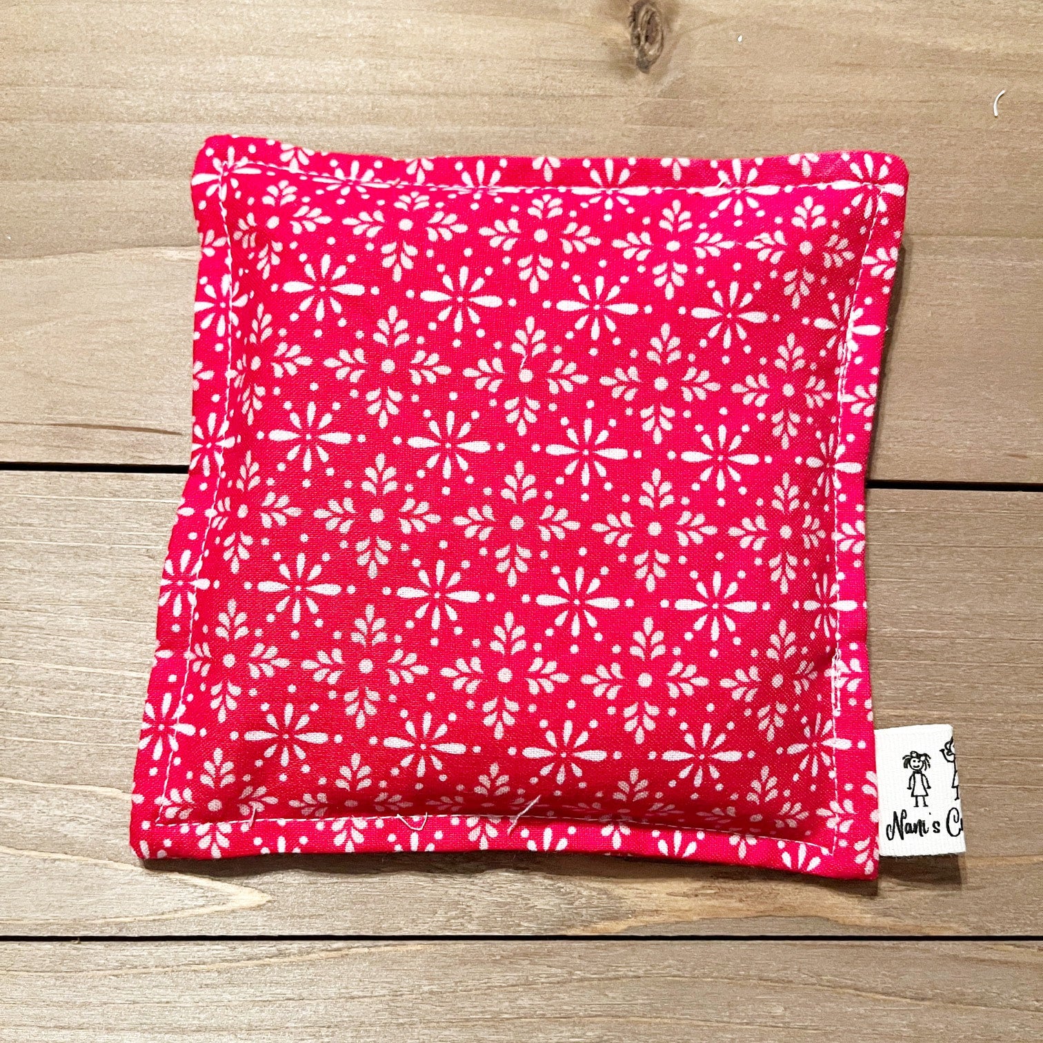 Hot & Cold Rice Pack Medium Size Red/white print Nani's Craft Shop LLC